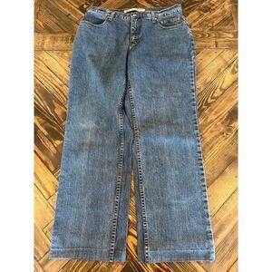 Harley Davidson Straight Leg Jeans Women 12 Biker Core Western Grunge Fringe